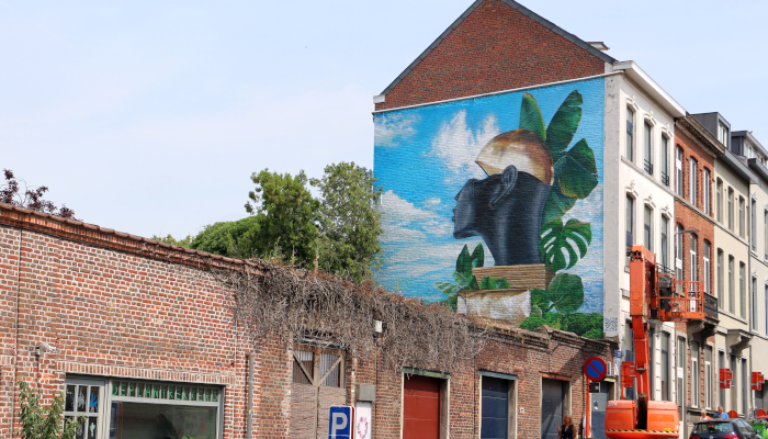 Nieuwe muurschildering in Justus Lipsiusstraat maakt publieke ruimte diverser